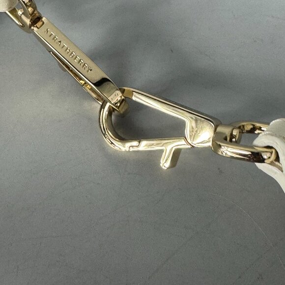 NWOT STRATHBERRY Crochet Strap In Ivy Leather with Black Thread - Picture 9 of 10